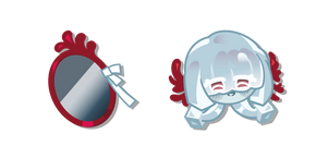 Курсор Cookie Run Agar Agar Cookie and a Mirror