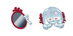 Cookie Run Agar Agar Cookie and a Mirror Cursor