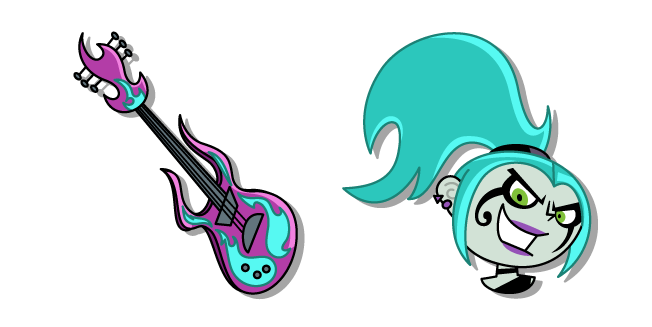 Danny Phantom Ember McLain and Guitar курсор