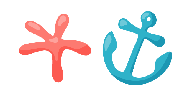 VSCO Girl Starfish and Anchor Cursor