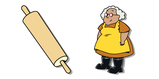 Courage the Cowardly Dog Muriel and a Rolling Pin Cursor