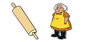 Courage the Cowardly Dog Muriel and a Rolling Pin Cursor