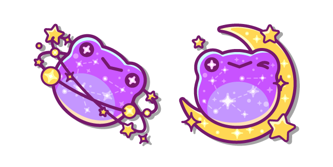 Cute Cosmic Frog Cursor