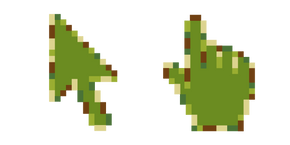 Avocat Vert Pixel Curseur
