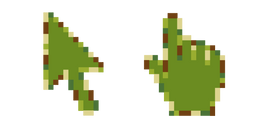 Avocat Vert Pixel Curseur