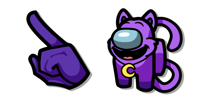 Among Us Poppy Playtime CatNap Purple Character Cursor