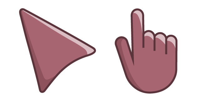 Dusty Rose Pink Cursor