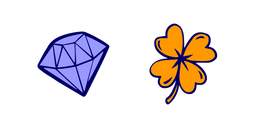 Курсор VSCO Girl Diamond and Clover