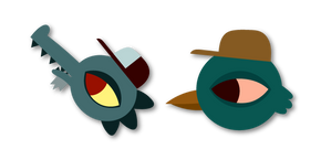 Night in the Woods Les Fans du Smelter Crocodile et Oiseau Curseur