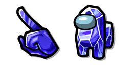 Among Us Blue Sapphire Character Cursor