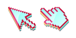 3D Canneberges dans la Neige Pixel Curseur