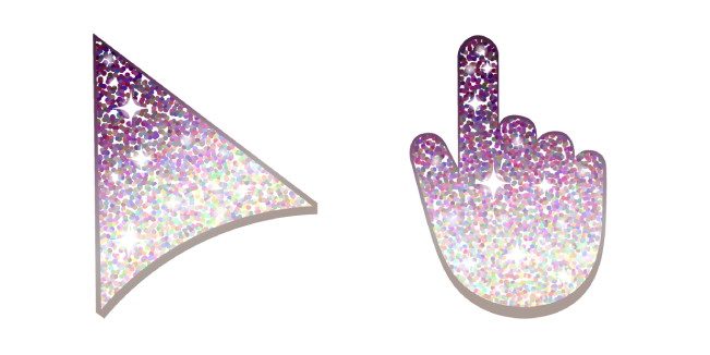 Purple Beige Glitter Cursor