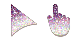 Purple Beige Glitter Cursor