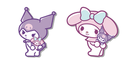 Kuromi et My Melody et leurs Peluches Curseur