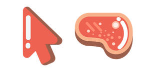 Minimal Red Steak Cursor