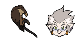 The Owl House Gwendolyn Clawthorne and Hawk Staff Cursor