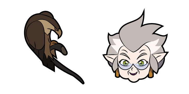 The Owl House Gwendolyn Clawthorne and Hawk Staff Cursor