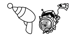 Курсор The Battle Cats Space Cat and his Ray Gun