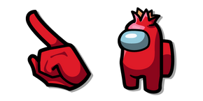 Among Us Red Pomegranate Character Cursor