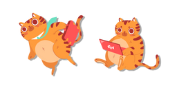 Курсор Orange Cat at Work