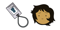 Adventure Time Elise y su Insignia Cursor
