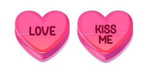 Valentine's Day Sweethearts Love and Kiss Me Cursor