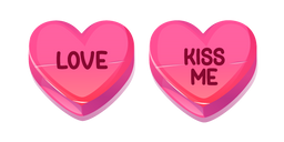 Valentine's Day Sweethearts Love and Kiss Me Cursor
