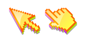 3D Tarte au Citron Pixel Curseur