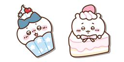 Курсор Chiikawa Cake and Hachiware Cupcake