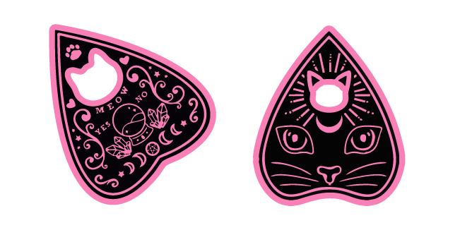 Cat-Themed Ouija Spirit Board Cursor