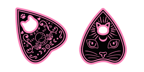 Cat-Themed Ouija Spirit Board Cursor