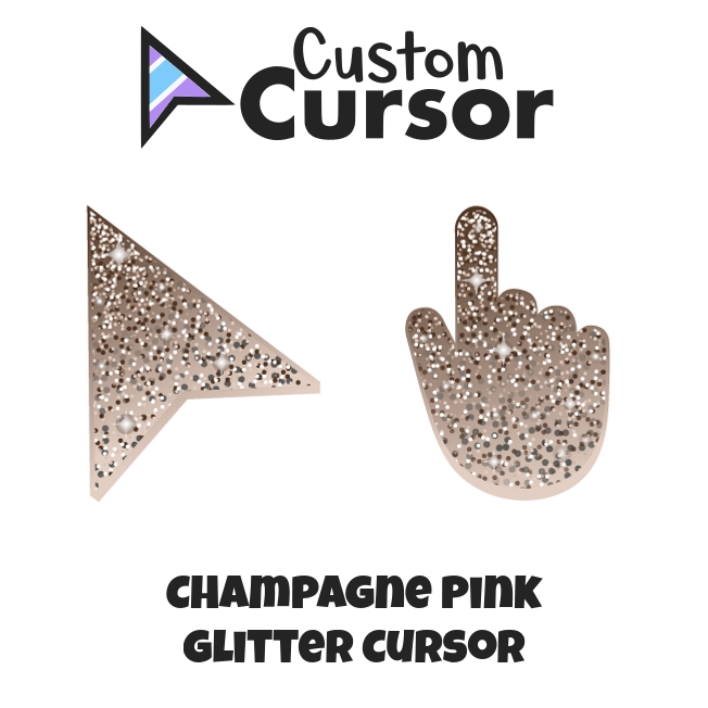 Purpurina Rosa Champaña cursor – Custom Cursor