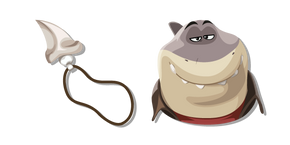 The Bad Guys Mr. Shark and his Shark Tooth Necklace Cursor