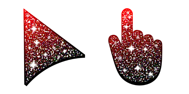 Crimson Noir Glitter Cursor