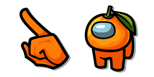 Among Us Personaje Mandarina Naranja Cursor