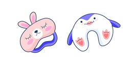 VSCO Girl Antifaz y Almohada de Cuello Cursor