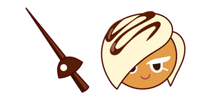 Cookie Run White Choco Cookie and a Fencing Sword Cursor
