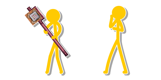 Animator vs. Animation Yellow with his Staff Cursor
