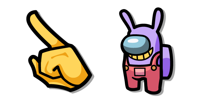 Among Us TADC Jax Purple Character Cursor
