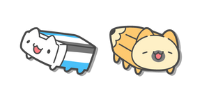 Bugcat Capoo Gomme et Crayon Curseur