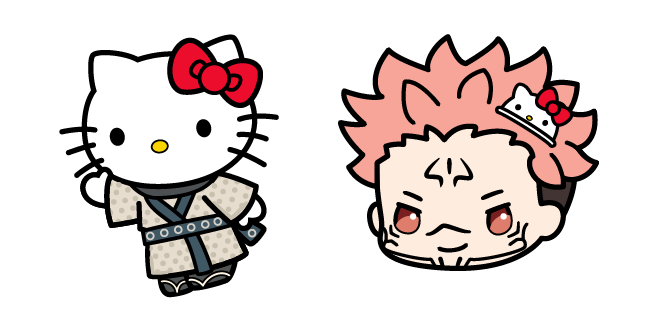 Sanrio × Jujutsu Kaisen Hello Kitty y Sukuna Cursor
