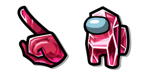 Among Us Red Maroon Garnet Character Cursor