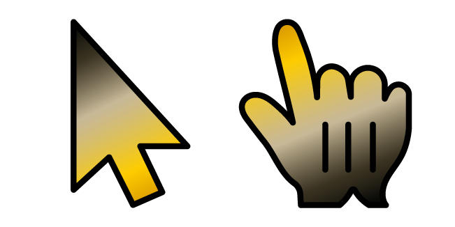 Black Yellow Gradient Cursor