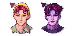 Курсор KPop Demon Hunters Abby and his Demon Form