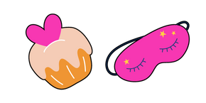 VSCO Girl Cupcake et Masque de Sommeil Curseur