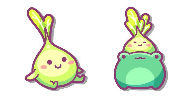 Mignon Bulbe de Fleur dans un Pot de Grenouille Cursor