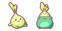 Курсор Cute Flower Bulb in a Frog Pot