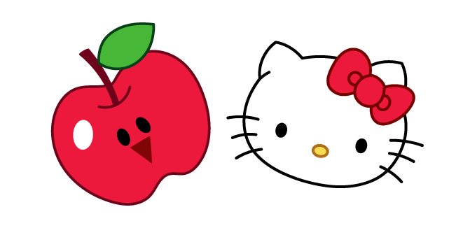 Cookie Run Hello Kitty y Manzana Roja Cursor