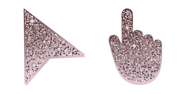 Violette Africaine Glitter Cursor
