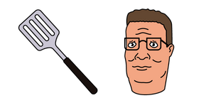 King of the Hill Hank and a Spatula Cursor